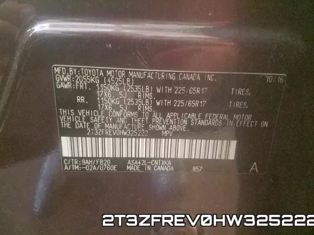 2T3ZFREV0HW325222 фото 2