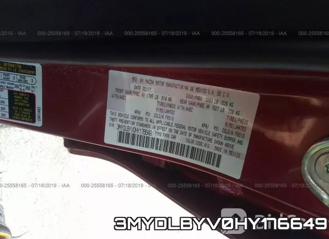 3MYDLBYV0HY176649 фото 10