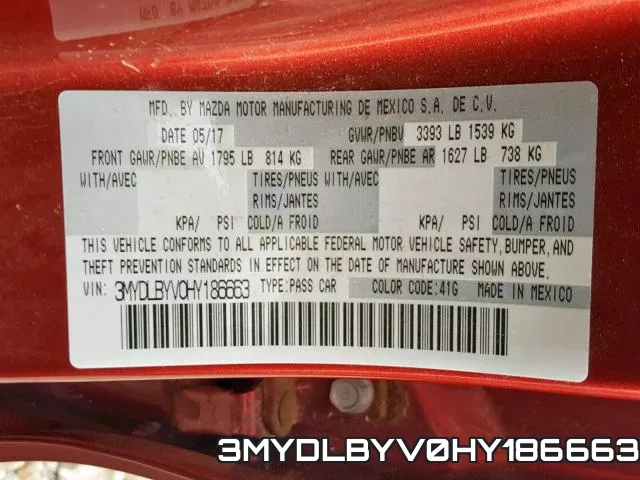 3MYDLBYV0HY186663 фото 2