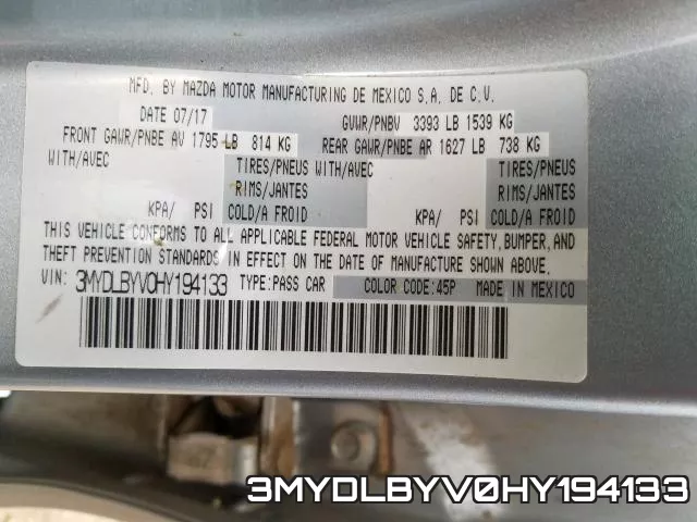 3MYDLBYV0HY194133 фото 2