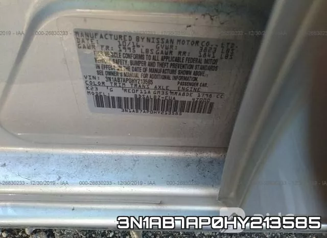 3N1AB7AP0HY213585 фото 10