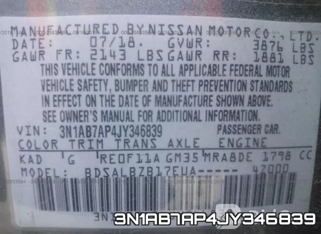 3N1AB7AP4JY346839 фото 10