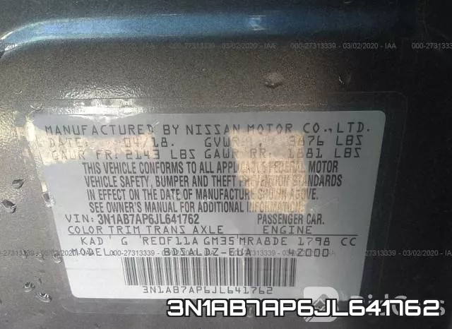 3N1AB7AP6JL641762 фото 10