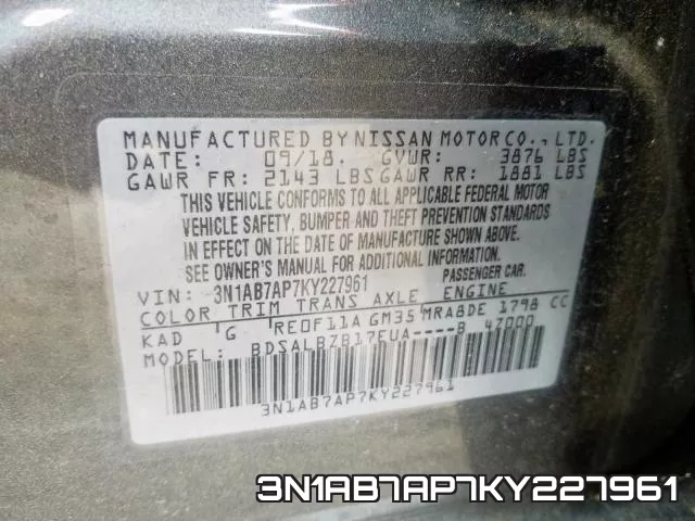 3N1AB7AP7KY227961 фото 2