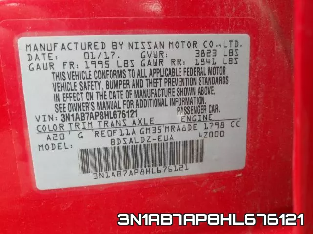 3N1AB7AP8HL676121 фото 2