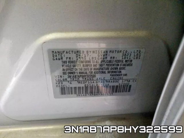 3N1AB7AP8HY322599 фото 2