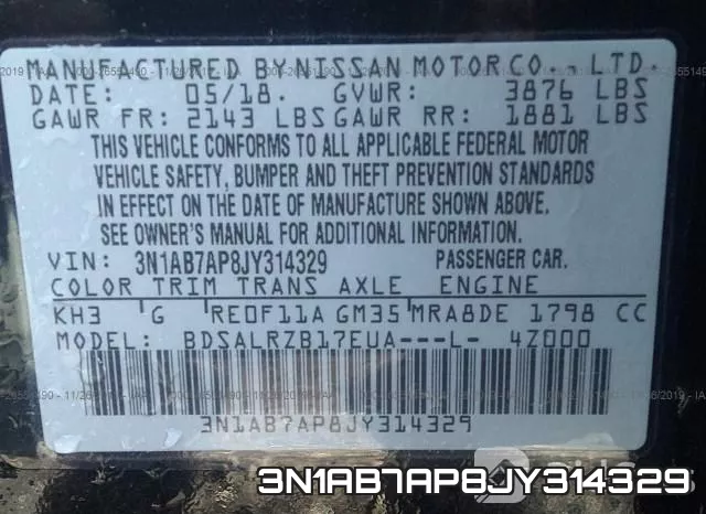 3N1AB7AP8JY314329 фото 9