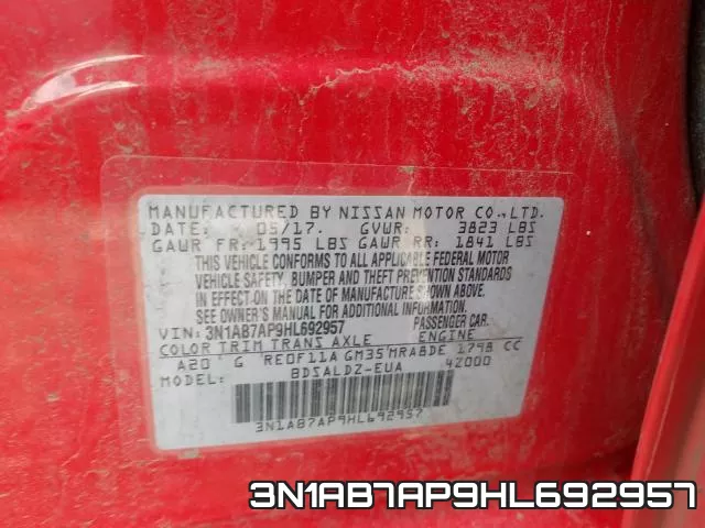 3N1AB7AP9HL692957 фото 2