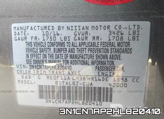 3N1CN7AP2HL820410 фото 9