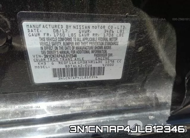 3N1CN7AP4JL812346 фото 9
