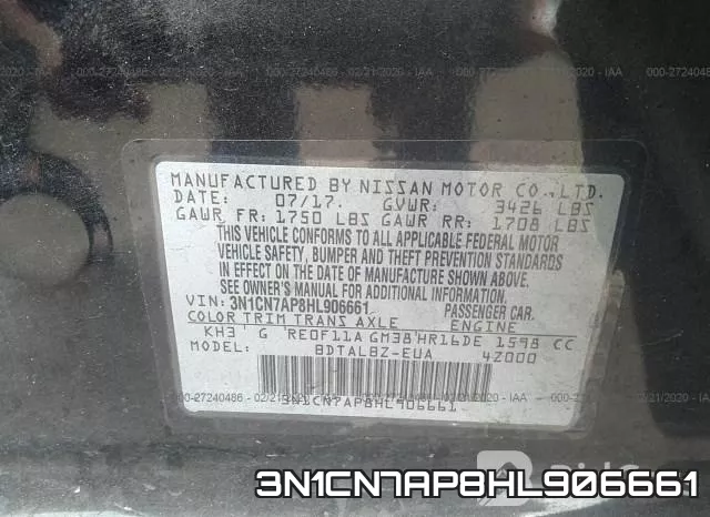 3N1CN7AP8HL906661 фото 10