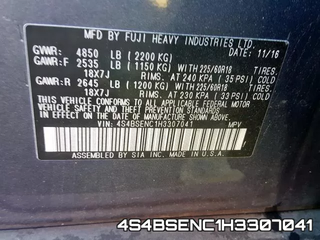 4S4BSENC1H3307041 фото 2
