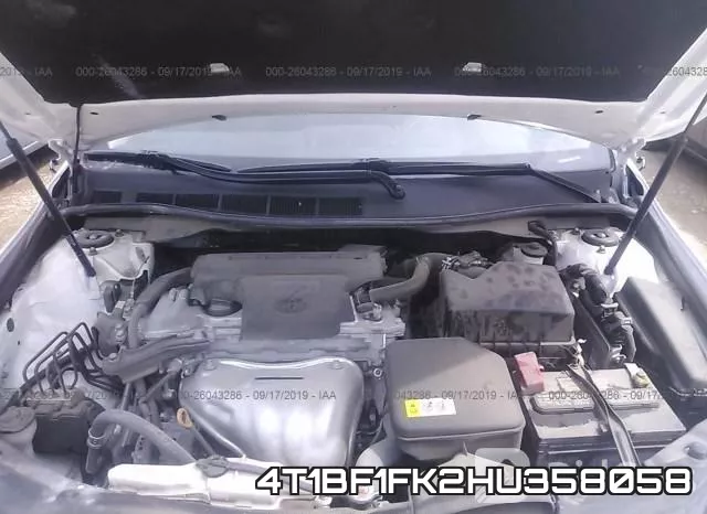 4T1BF1FK2HU358058 фото 2
