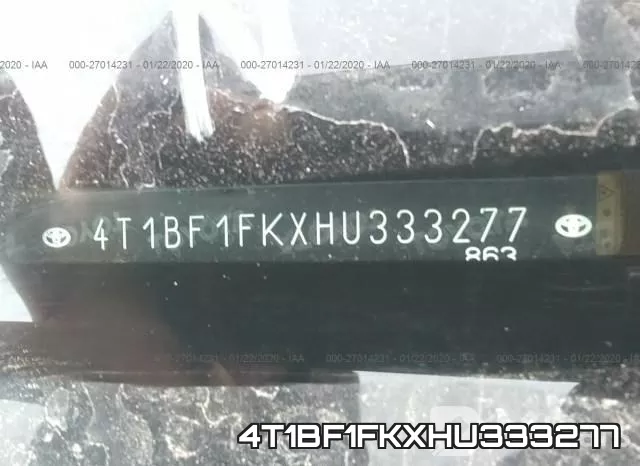 4T1BF1FKXHU333277 фото 10