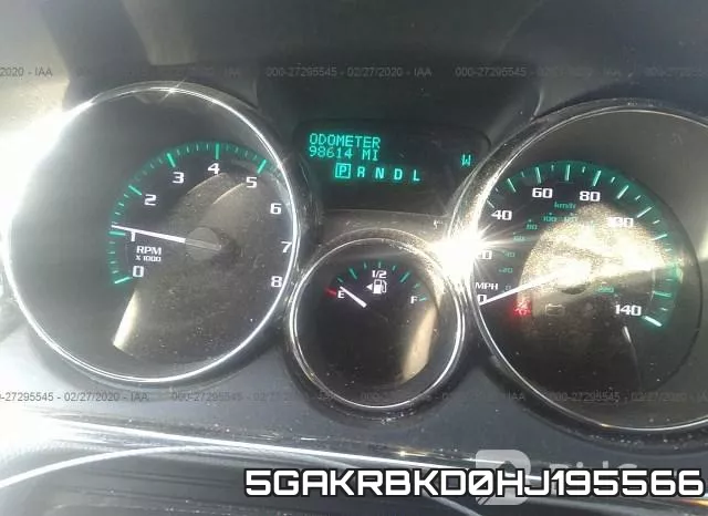 5GAKRBKD0HJ195566 фото 8