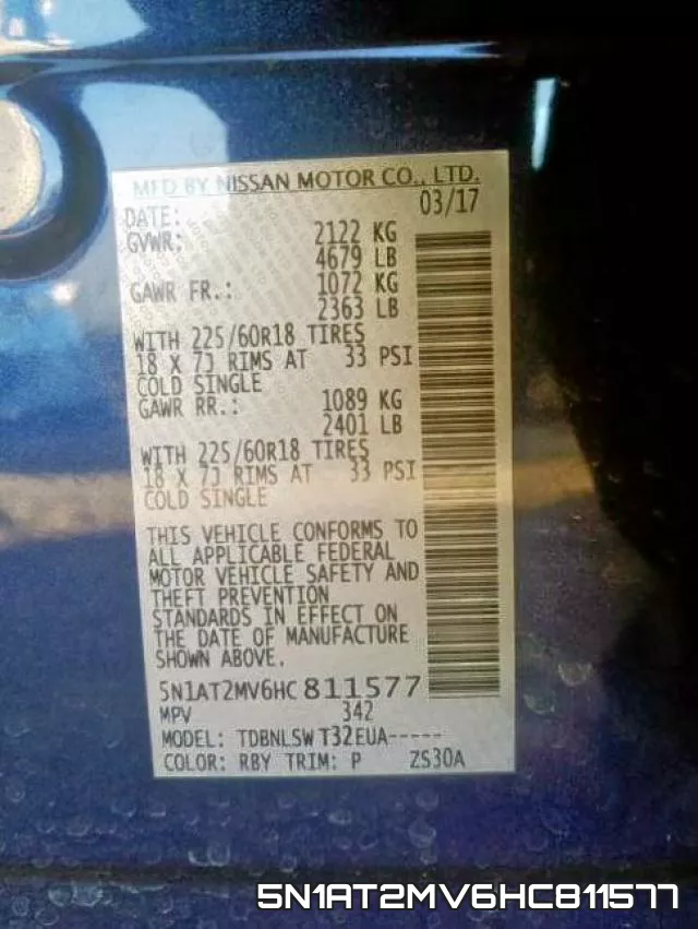 5N1AT2MV6HC811577 фото 2