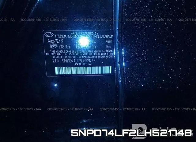 5NPD74LF2LH521748 фото 10