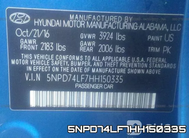 5NPD74LF7HH150335 фото 10