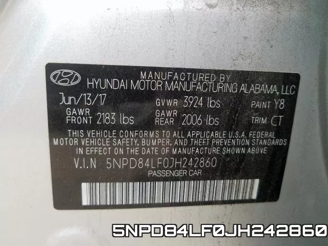5NPD84LF0JH242860 фото 2