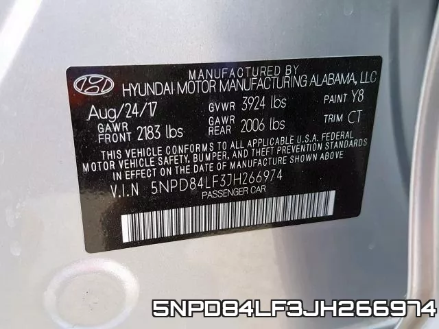 5NPD84LF3JH266974 фото 2