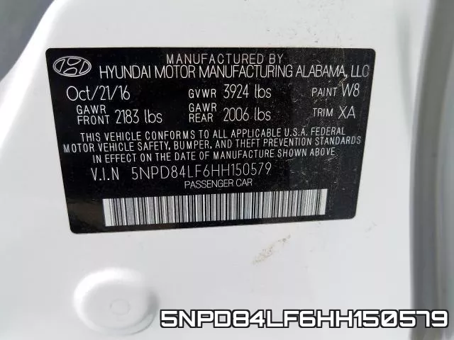 5NPD84LF6HH150579 фото 2