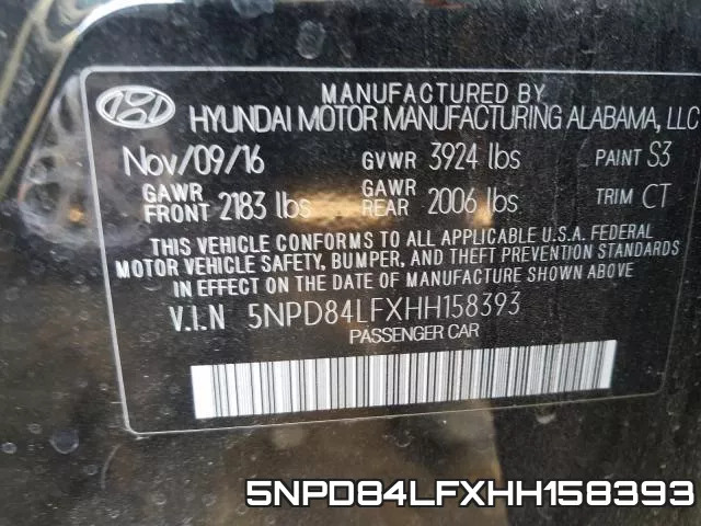 5NPD84LFXHH158393 фото 2