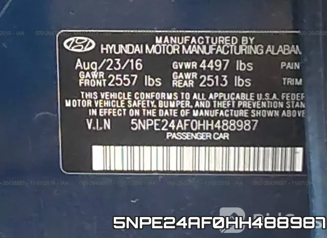 5NPE24AF0HH488987 фото 10