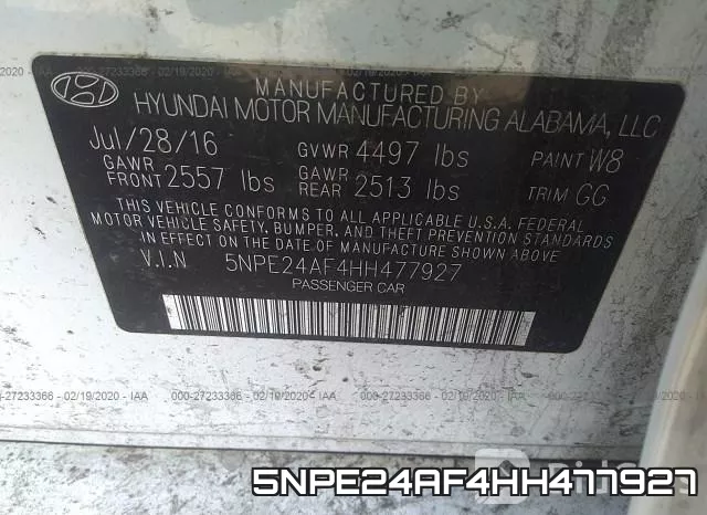5NPE24AF4HH477927 фото 10