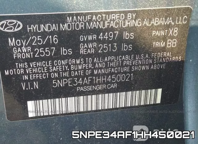 5NPE34AF1HH450021 фото 8