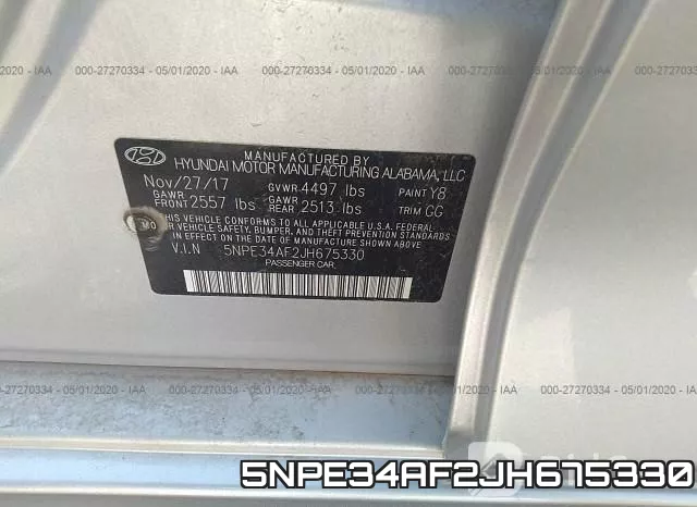 5NPE34AF2JH675330 фото 6