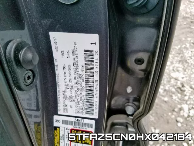 5TFAZ5CN0HX042184 фото 2
