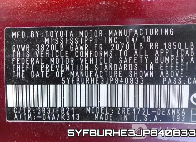 5YFBURHE3JP840833 фото 10