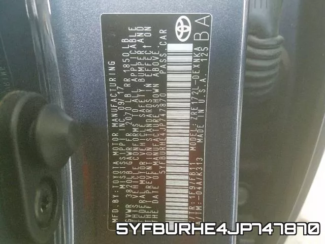 5YFBURHE4JP747870 фото 2
