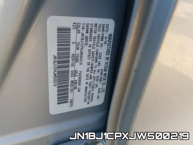 JN1BJ1CPXJW500219 фото 2