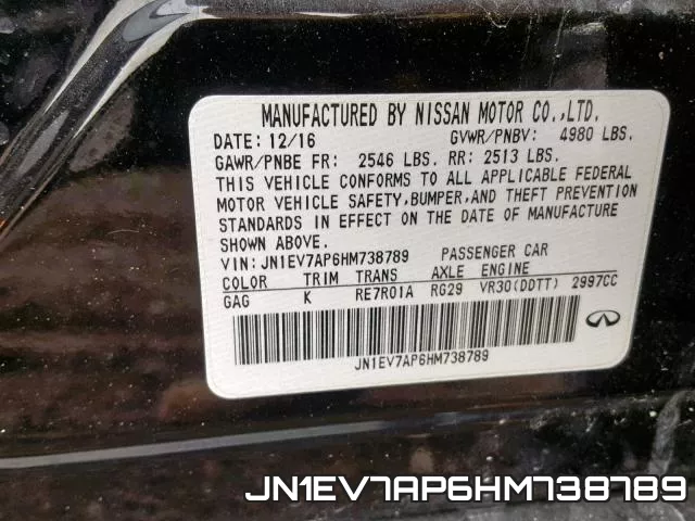 JN1EV7AP6HM738789 фото 2