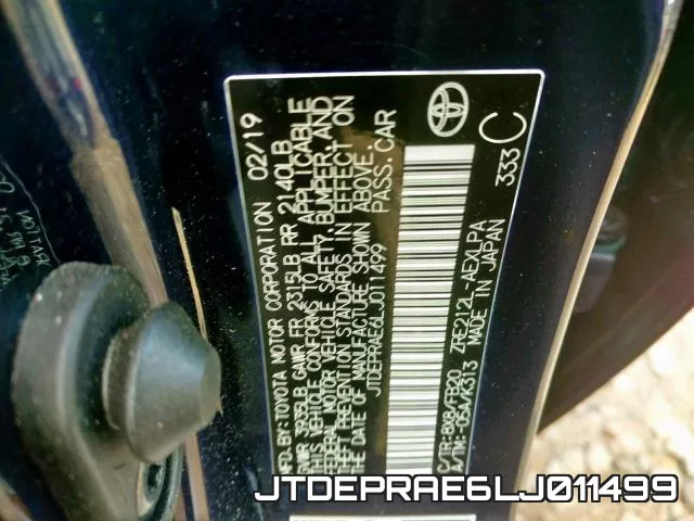 JTDEPRAE6LJ011499 фото 2
