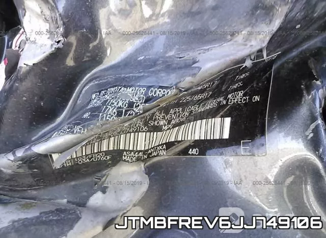 JTMBFREV6JJ749106 фото 10