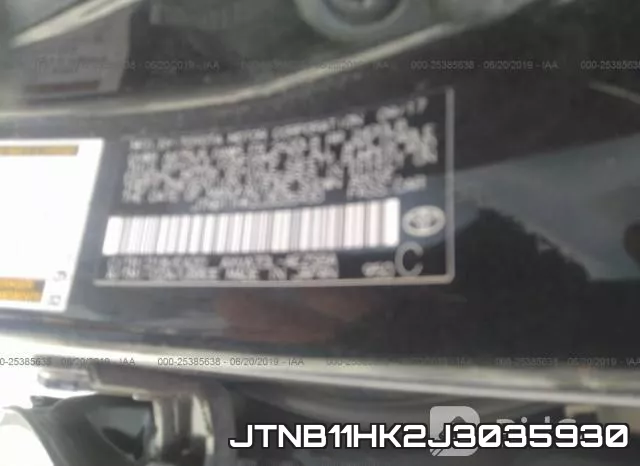 JTNB11HK2J3035930 фото 10