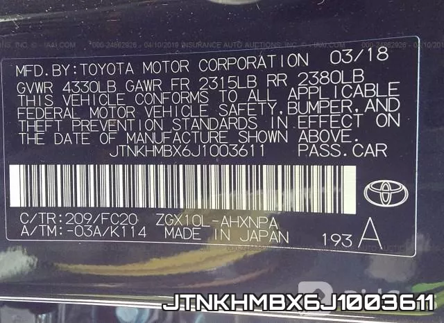 JTNKHMBX6J1003611 фото 10