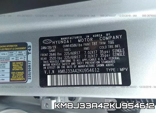 KM8J33A42KU954612 фото 8