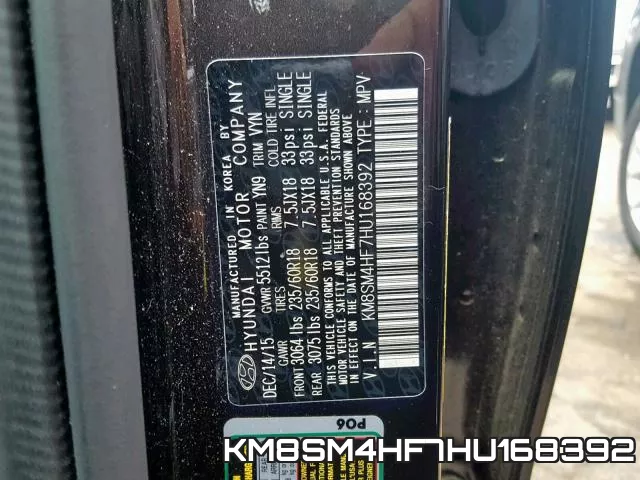 KM8SM4HF7HU168392 фото 2