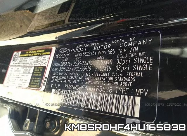 KM8SRDHF4HU165838 фото 10