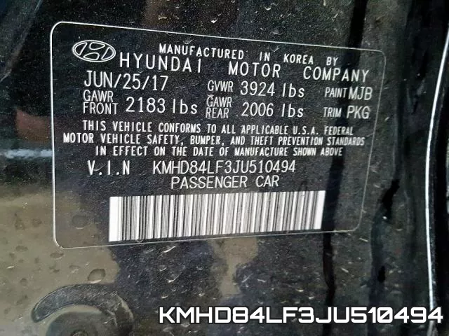 KMHD84LF3JU510494 фото 2