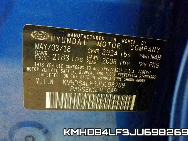 KMHD84LF3JU698269 фото 2
