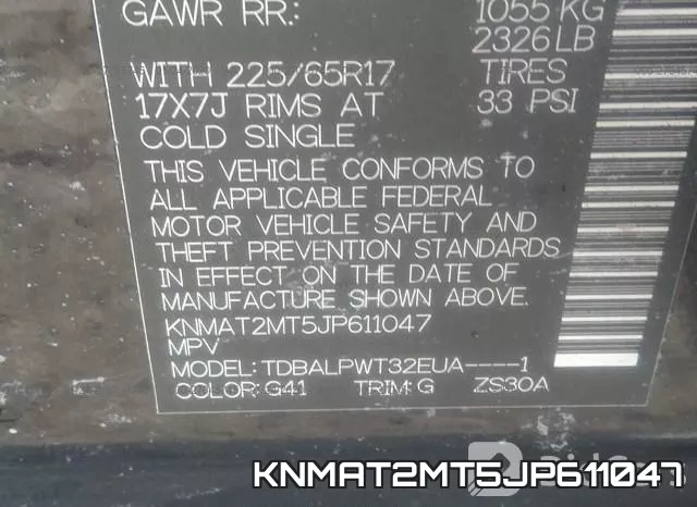 KNMAT2MT5JP611047 фото 6
