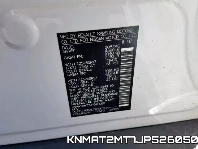 KNMAT2MT7JP526050 фото 2