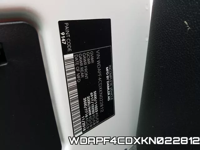 WDAPF4CDXKN022812 фото 2