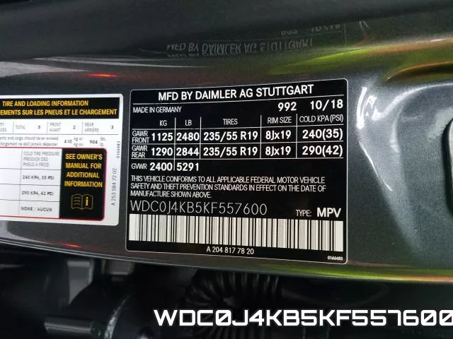 WDC0J4KB5KF557600 фото 2