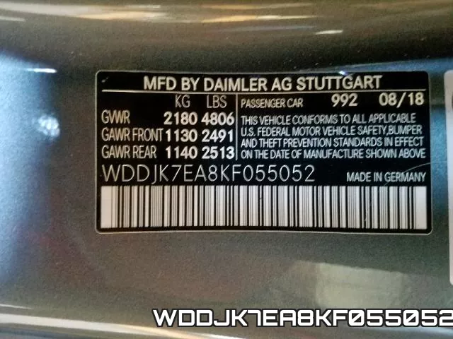 WDDJK7EA8KF055052 фото 2