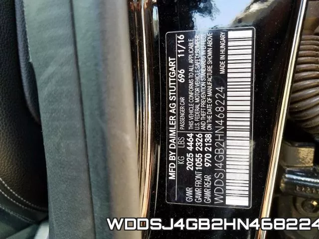WDDSJ4GB2HN468224 фото 2